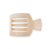 Almond Beige Medium Flat Square Hair Clip
