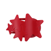 Red Shooting Star Large Flat Hair Clip