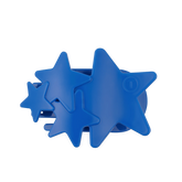Blue Shooting Star Large Flat Hair Clip