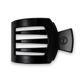 Jet Black Large Flat Square Hair Clip