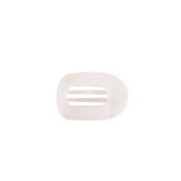 Coconut White Tiny Flat Round Clip