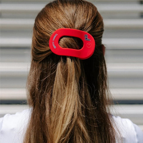 Hotty Toddy! Medium Flat Round Hair Clip