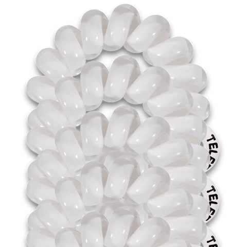 Coconut White Tiny Hair Ties