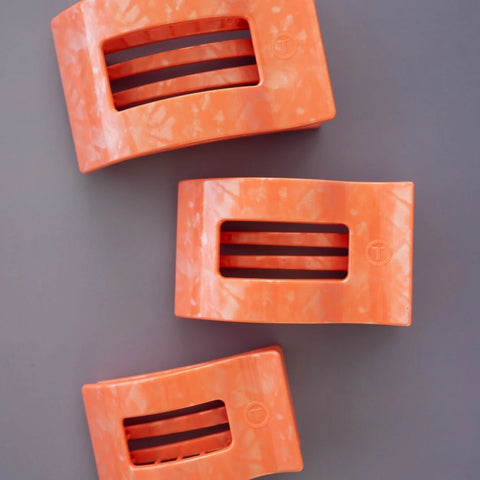 Dreamsicle Large Flat Rectangle Hair Clip
