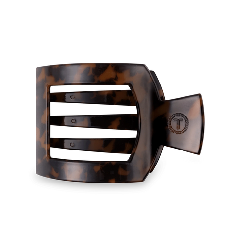 Tortoise Large Flat Square Hair Clip