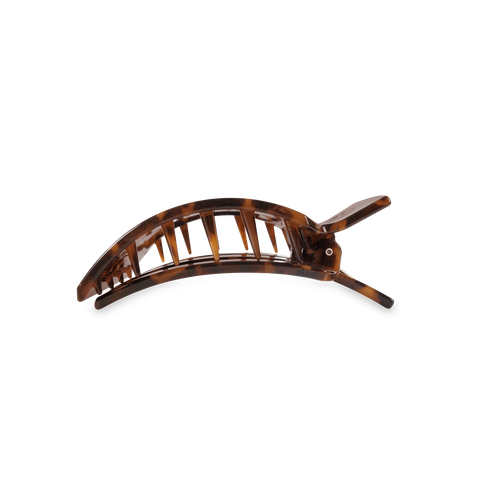 Tortoise Medium Flat Square Hair Clip