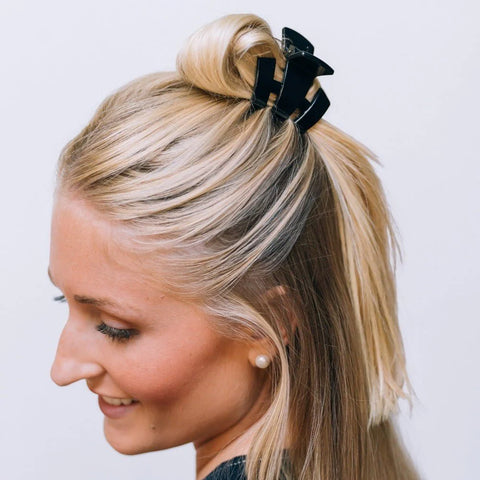 Classic Jet Black Petite Claw Clip