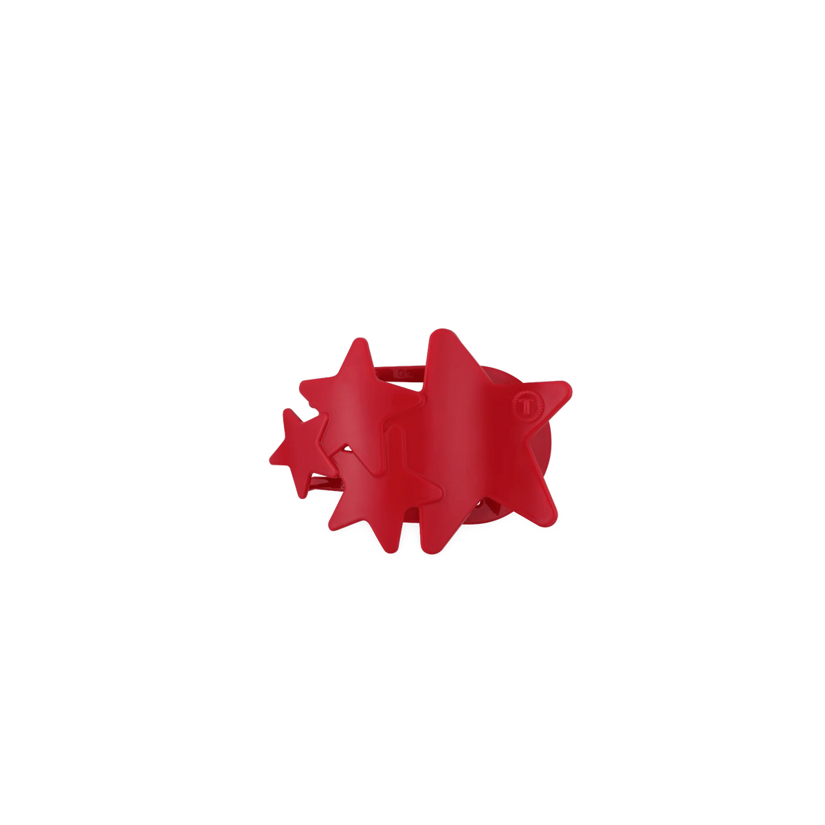 Red Shooting Star Tiny Flat Hair Clip