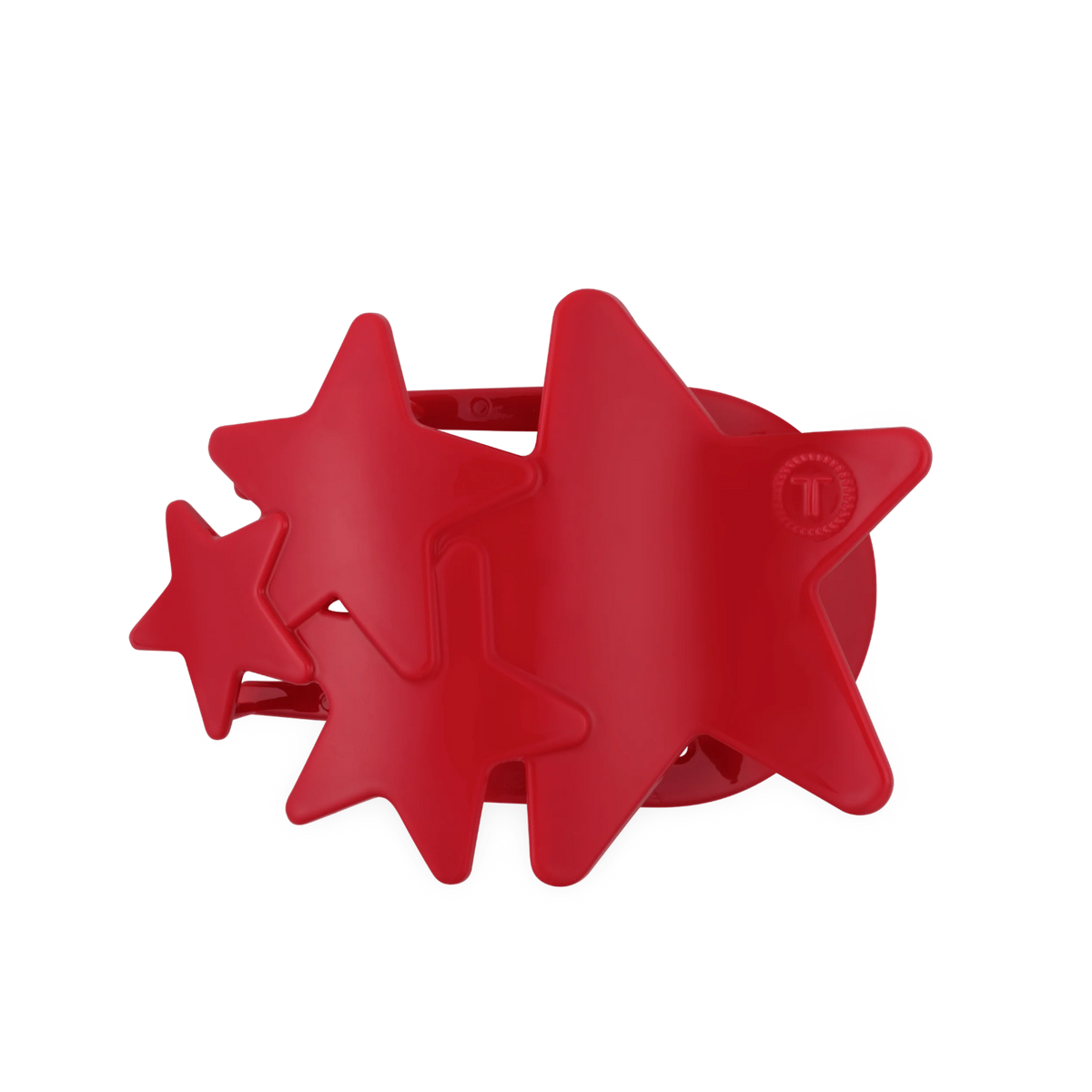 Red Shooting Star Large Flat Hair Clip