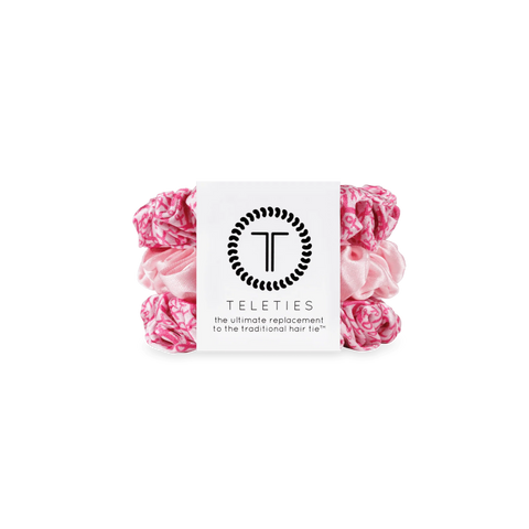 Pink Ribbon Power Small Silk Scrunchies