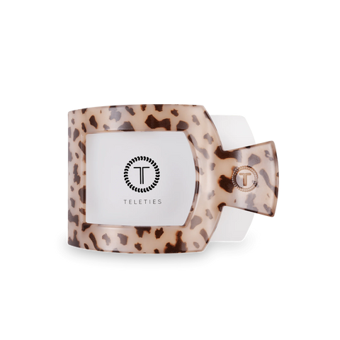 Blonde Tortoise Medium Flat Square Hair Clip