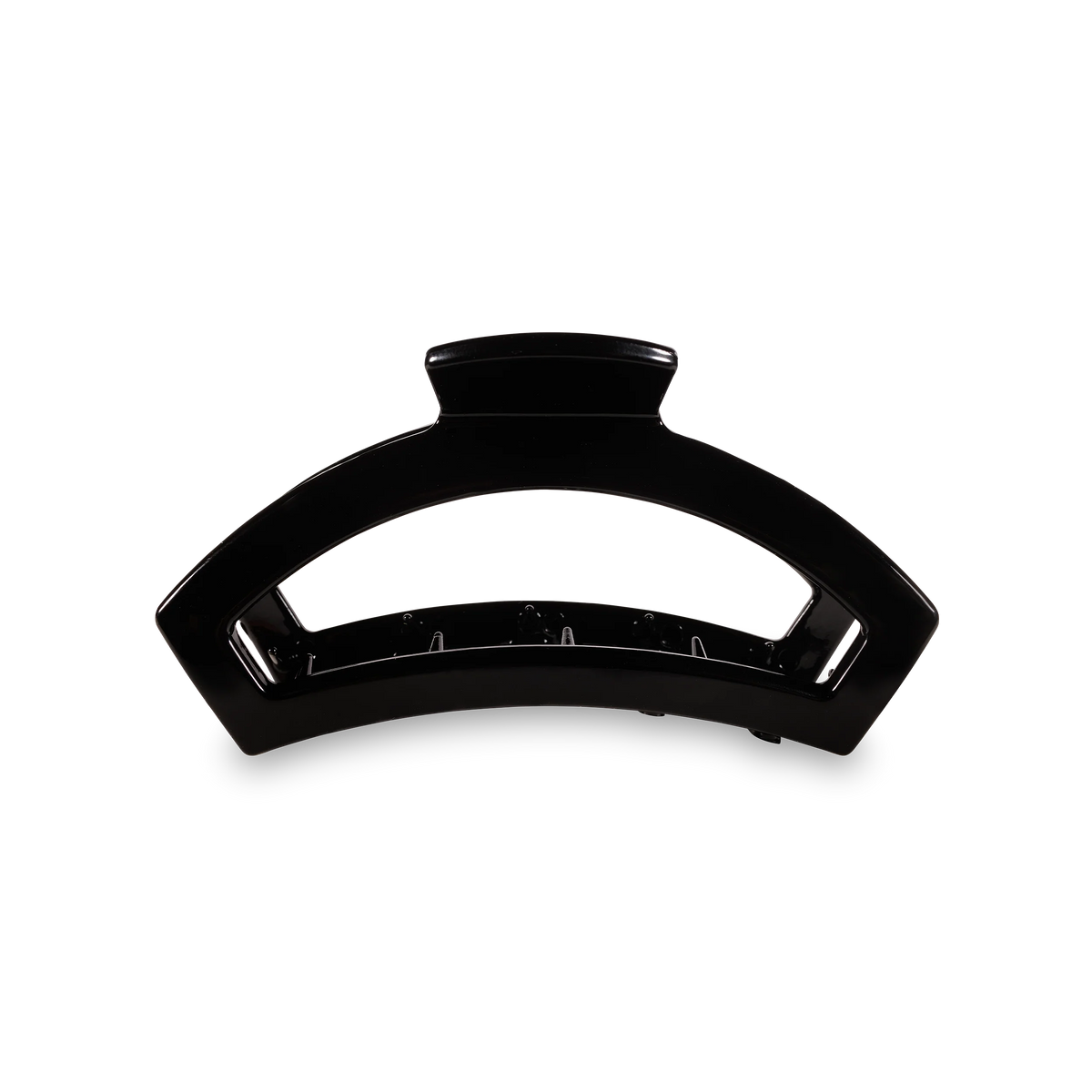 Open Jet Black Medium Claw Hair Clip