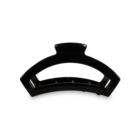 Open Jet Black Medium Claw Hair Clip