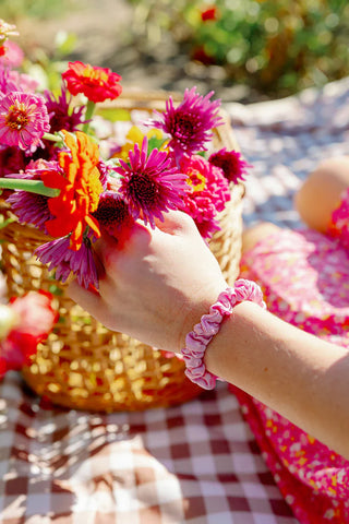 Rose All Day Small Silk Scrunchies