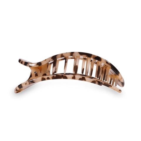Blonde Tortoise Large Flat Round Hair Clip