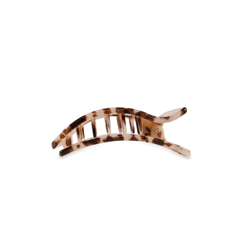 Blonde Tortoise Small Flat Rectangle Hair Clip