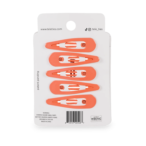 Coral Craze Snap Clips (6Ct)