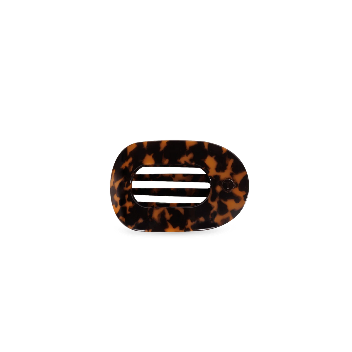 Tortoise Tiny Flat Round Clip