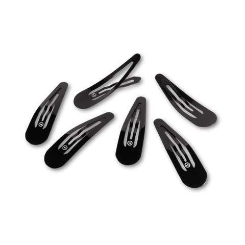 Jet Black Snap Clip (6Ct)