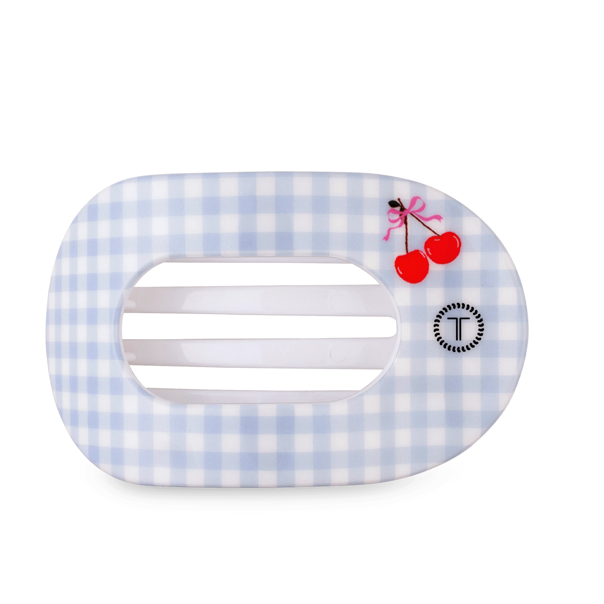 Basket of Cherries Large Flat Round Hair Clip
