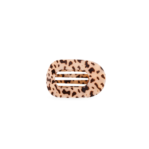 Blonde Tortoise Tiny Flat Round Clip