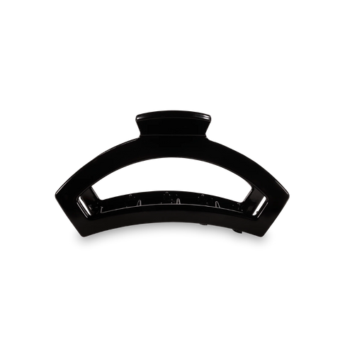 Open Jet Black Small Claw Hair Clip