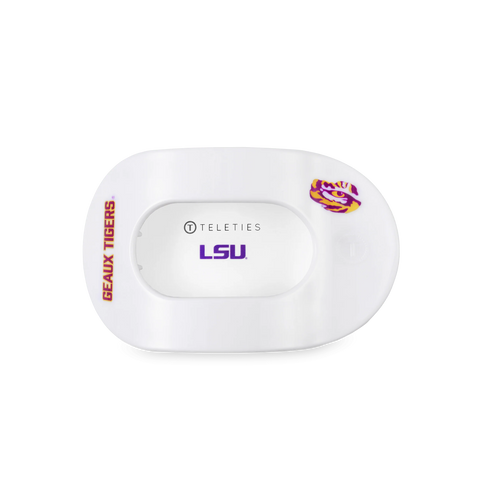 Geaux Tigers! Medium Flat Round Hair Clip