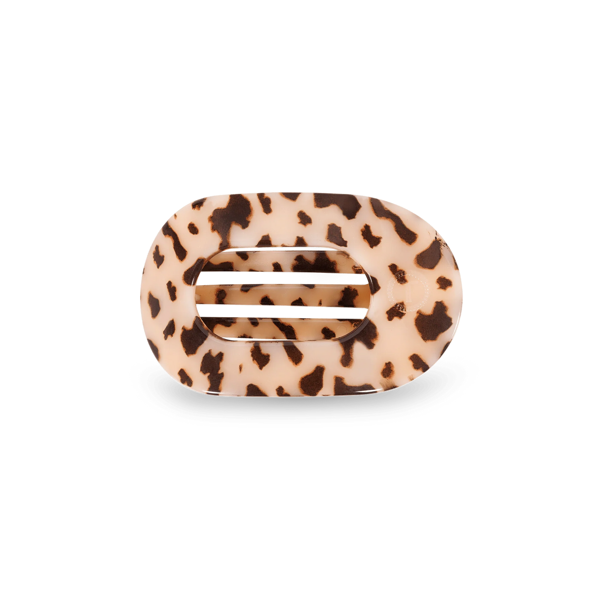 Blonde Tortoise Small Flat Round Hair Clip