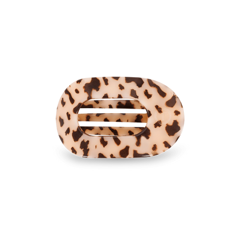 Blonde Tortoise Small Flat Round Hair Clip
