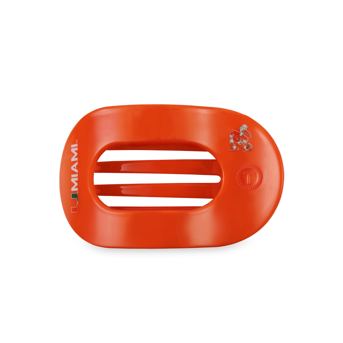 Go Canes! Medium Flat Round Hair Clip
