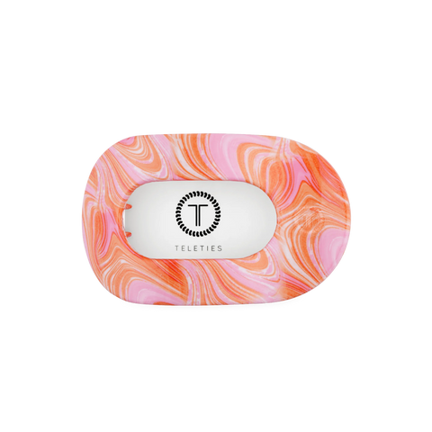 Just Keep Swimming Medium Flat Round Hair Clip