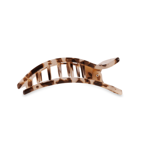 Blonde Tortoise Medium Flat Rectangle Hair Clip