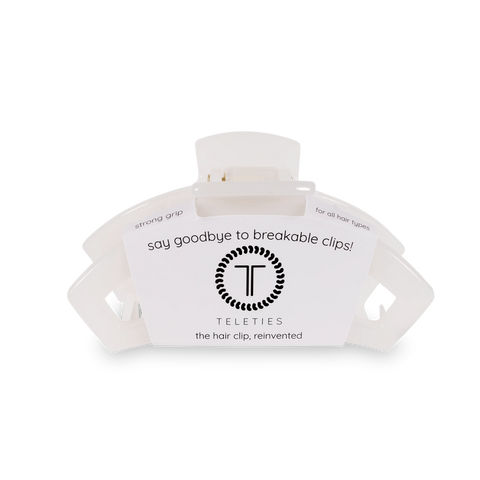 Open Coconut White Medium Claw Hair Clip