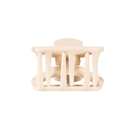 Open Almond Beige Petite Hair Clip