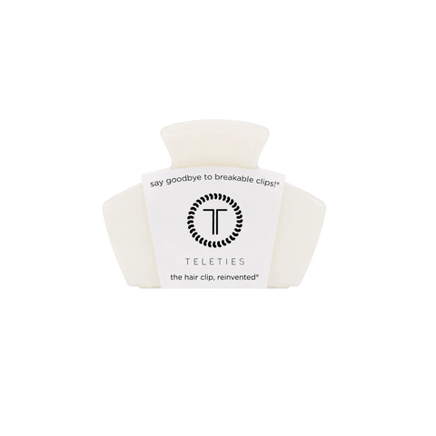 Classic Coconut White Petite Claw Clip