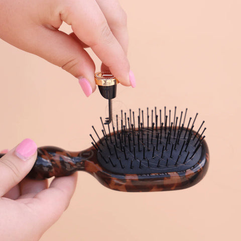 Mini Detangler Hair Brush for Medium Hair - Tortoise