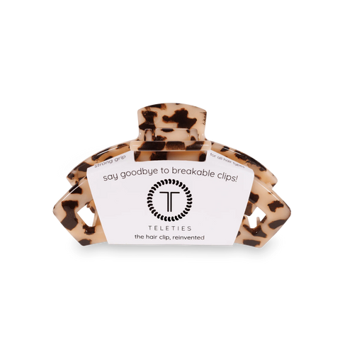 Open Blonde Tortoise Small Claw Hair Clip