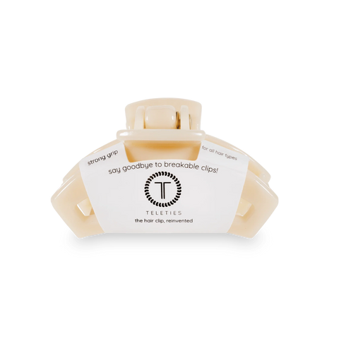 Open Almond Beige Tiny Hair Clip