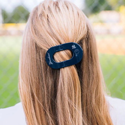New York Yankees Small Flat Round Hair Clip