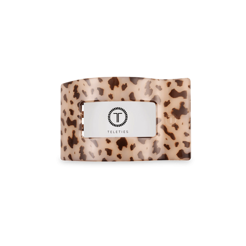 Blonde Tortoise Small Flat Rectangle Hair Clip