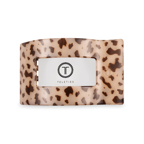 Blonde Tortoise Medium Flat Rectangle Hair Clip