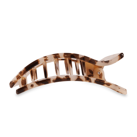 Blonde Tortoise Large Flat Rectangle Hair Clip